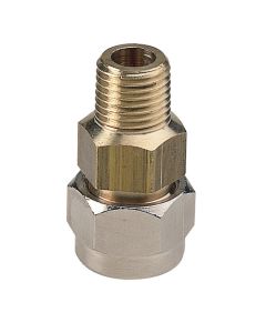 Jet Fijo Bronce conexion 1/4" x 3/8" tuerca