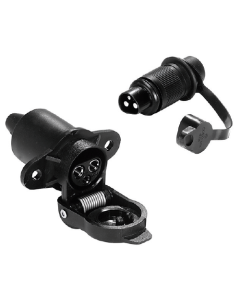 Kit Conector Enchufe Europeo 3 polos/vias 12V Macho - Hembra 15 amp