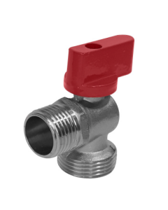 Llave de Bola 90° 1/2" x 3/4" He-He Bronce