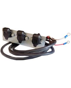 Soporte Cable Alimentacion Enchufe Hembra Triple 3 Polos - 3 Posiciones