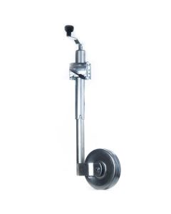 Pie de apoyo con Rueda Acero 500k + Abrazadera rapida