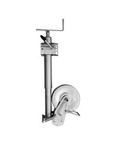 Pie de apoyo Rueda Retractil de Acero 500k Abrazadera rapida