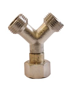 Derivacion 2 Vias 1/2" x 1/2"  con tueca 1/2" HI